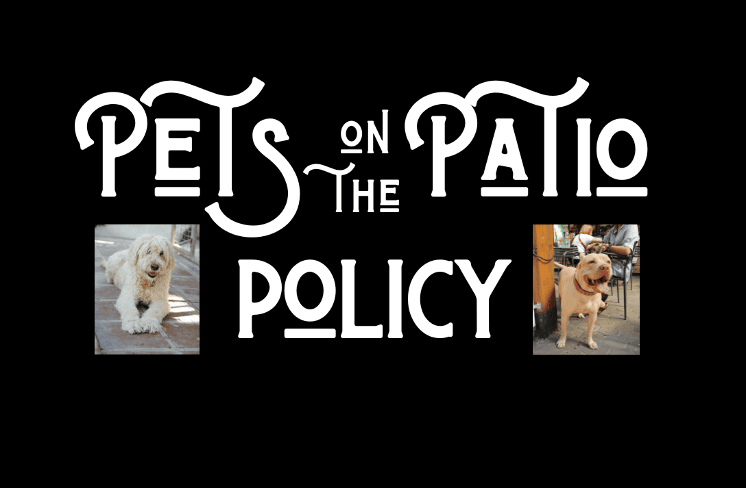 SoCal Patio Pet Policy